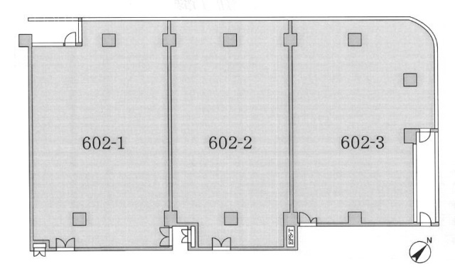 パークタワー勝どきミッド602-2 間取り図