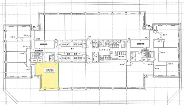 丸の内郵船ビルディング312 間取り図