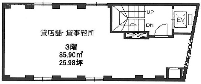 アデッソ西麻布3F 間取り図