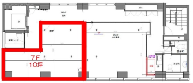 ACN日本橋リバーサイド702 間取り図