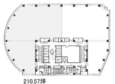 NBFプラチナタワー1401 間取り図