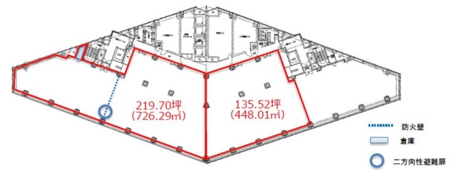 西新宿プライムスクエア13F 間取り図