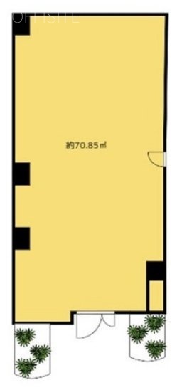 西麻布尾花ビル1F 間取り図