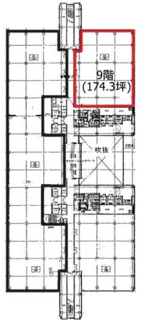 東京ファッションタウン(TFTビル西館)9F 間取り図
