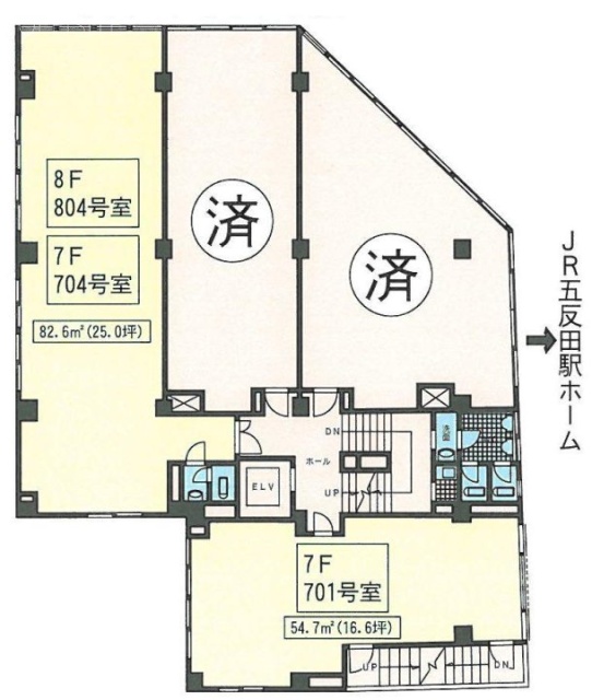 第1五反田ビル704 間取り図