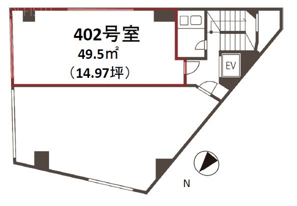 第一守徳ビル402 間取り図