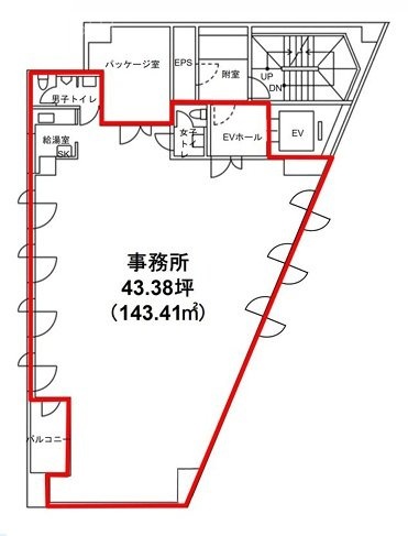 四谷オーキッドビル4F 間取り図