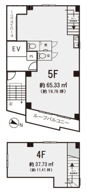 エスポアールビル5F 間取り図