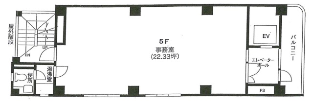 第5高野ビル5F 間取り図