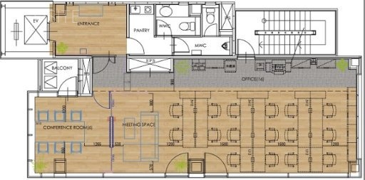 COAST芝浦4F 間取り図