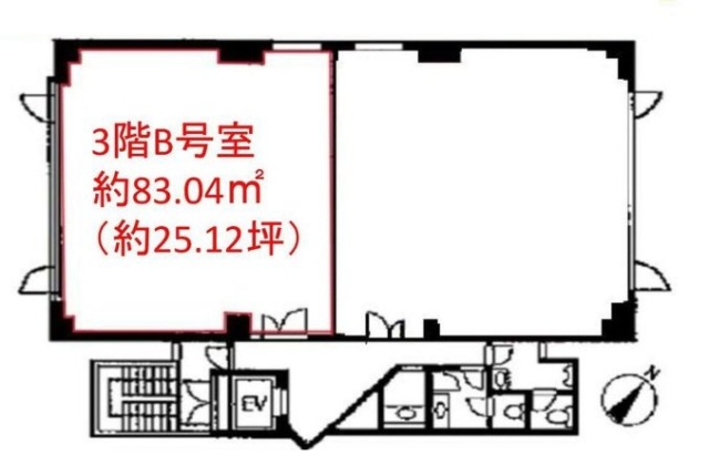 白金台セントラルビルB 間取り図