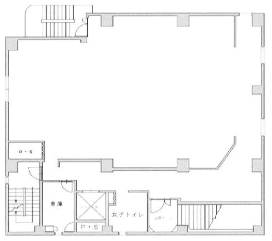 若竹ビル2F 間取り図
