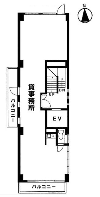 山清ビル5F 間取り図