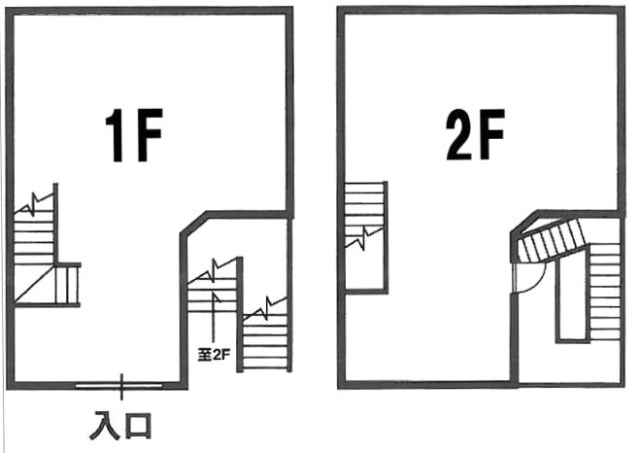 マーキュリービル1F~2F 間取り図