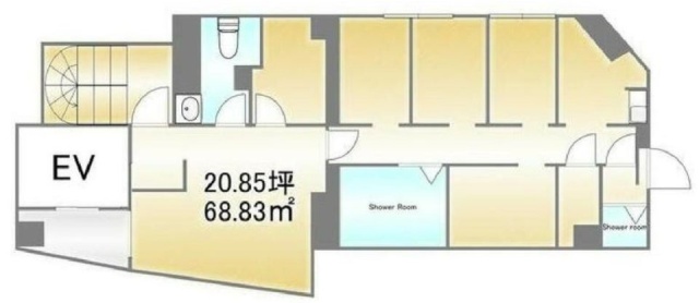ウエノイレブンビル5F 間取り図