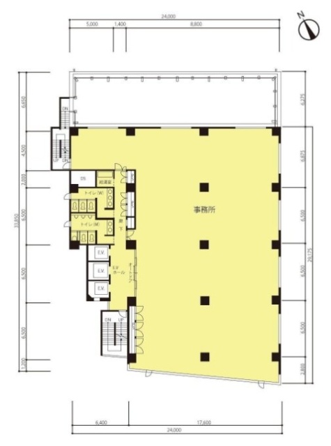 グレイスロータリービル8F 間取り図