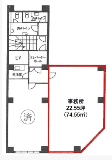 深山ビル4F 間取り図