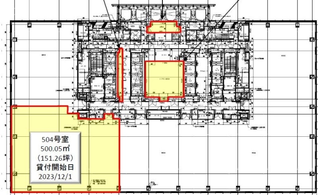 グラントウキョウサウスタワー504 間取り図