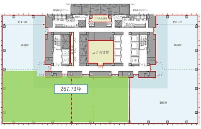 グラントウキョウサウスタワー702 間取り図
