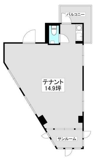 フロンティアワンビル5F 間取り図