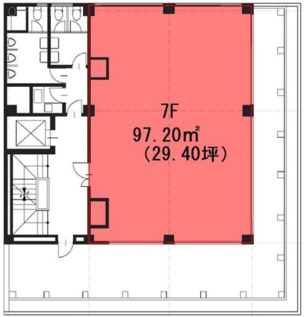 東京建硝ビル7F 間取り図