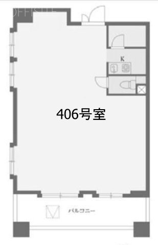 本駒込Kマンション406 間取り図