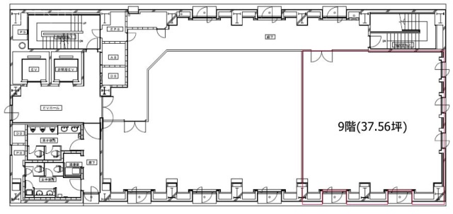 渋谷野村證券ビル9F 間取り図