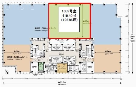 六本木ティーキューブ1605 間取り図