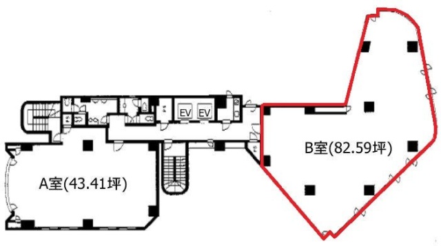 日暮里駅前中央ビルB 間取り図
