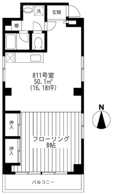 小林ビル811 間取り図