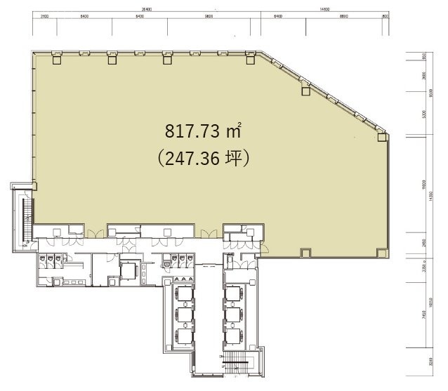 新目黒東急ビル9F 間取り図