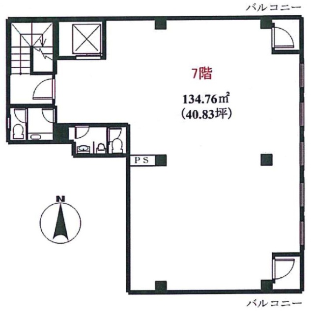 三成東京本社ビル7F 間取り図