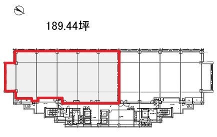 六本木ファーストビル17F 間取り図