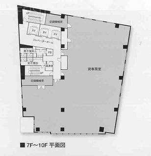 KDX新宿ビル6F 間取り図