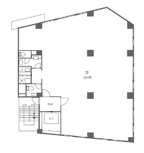 六本木NKビル2F 間取り図