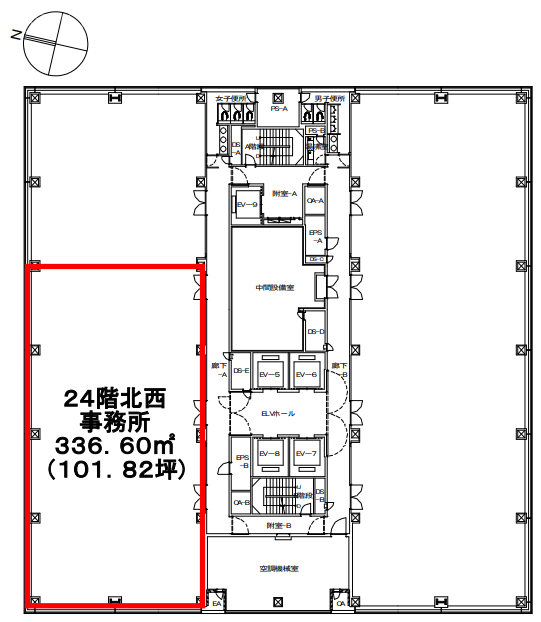 新宿グリーンタワー北 間取り図