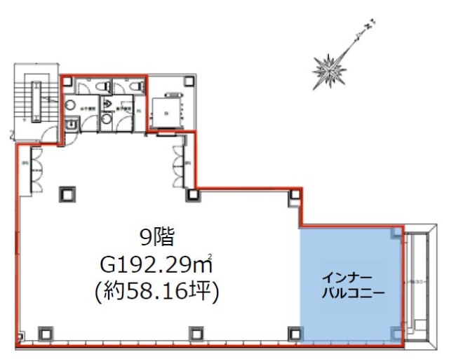CIRCLES日本橋馬喰町9F 間取り図