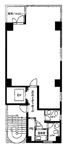 ヒキタカ芝公園ビル8F 間取り図