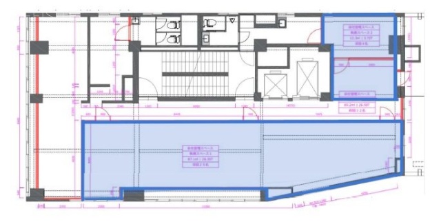 goodoffice品川(ネオ東京ビル)1・2 間取り図