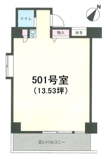 新宿ダイカンプラザビズネス清田ビル501 間取り図