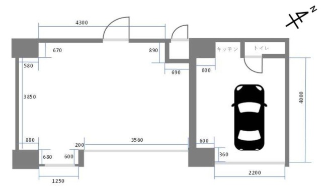 キクエイパレス戸越1F 間取り図