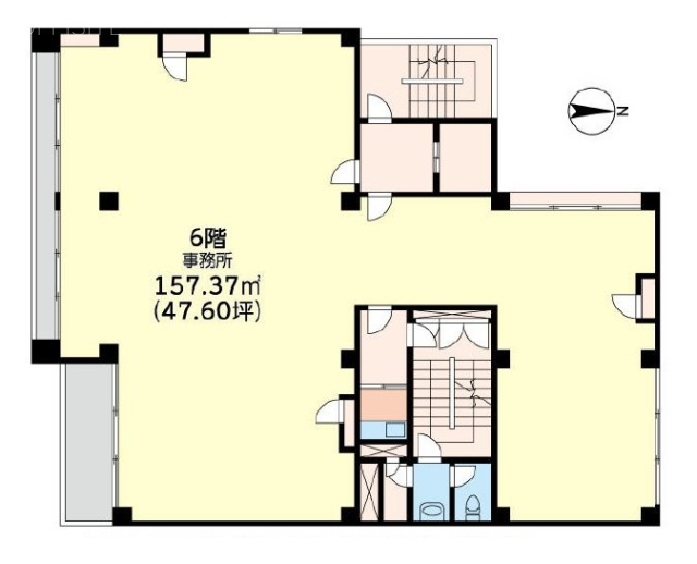 麹町アネックス6F 間取り図