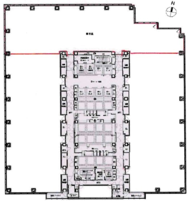 JR新宿ミライナタワー11F 間取り図