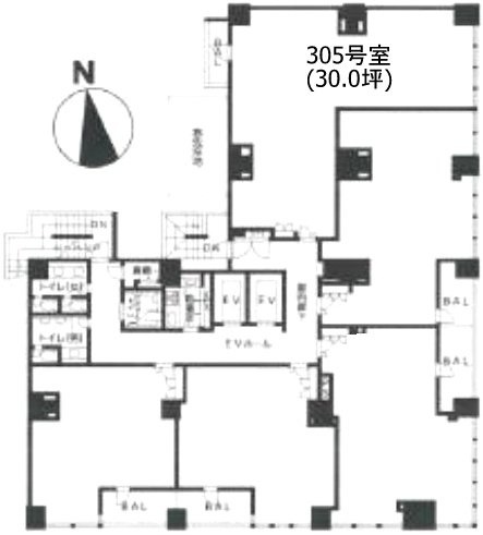 マストライフ神田錦町305 間取り図