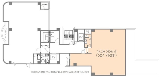 神宮外苑ビル1号館5F 間取り図