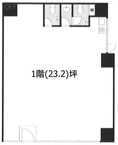 アルカイビル1F 間取り図