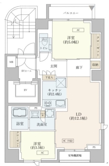 フォレ麻布十番ビル801 間取り図