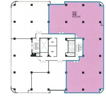 新都市センタービル502 間取り図