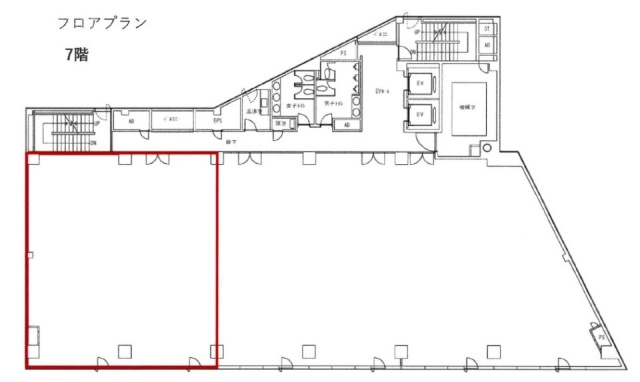 ONEST西五反田スクエア7F 間取り図