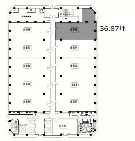 新青山ビル西館16F 間取り図